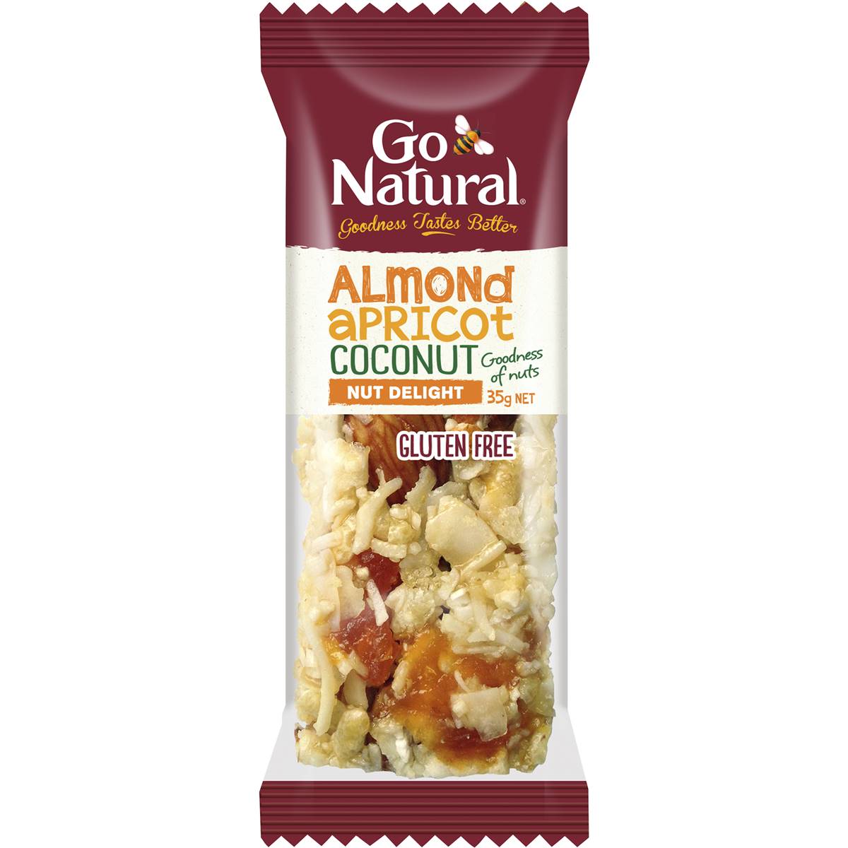 Go Natural Bars Almond Apricot 175g Woolworths