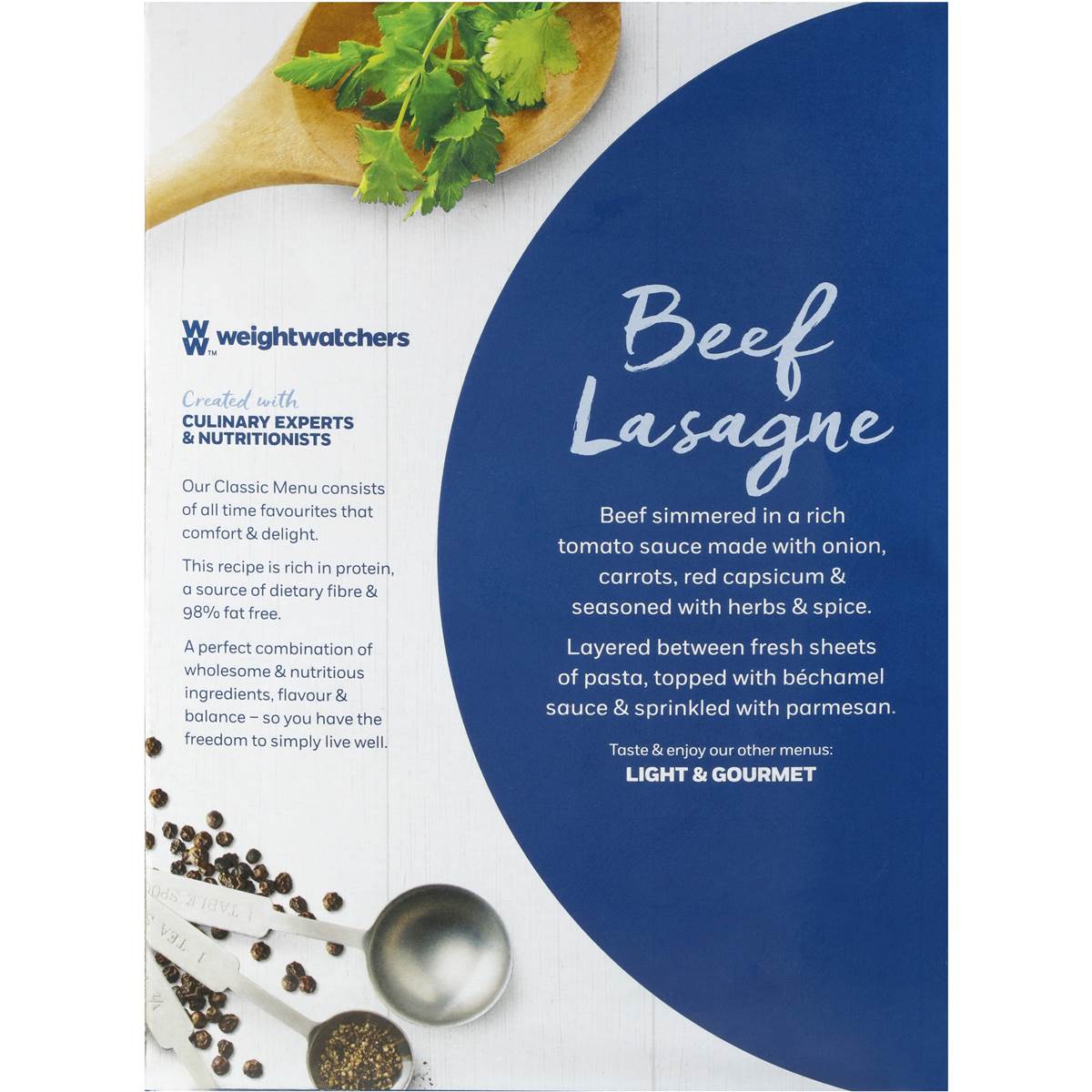 Weight Watchers Lasagne Beef Large Serve 370g | Woolworths