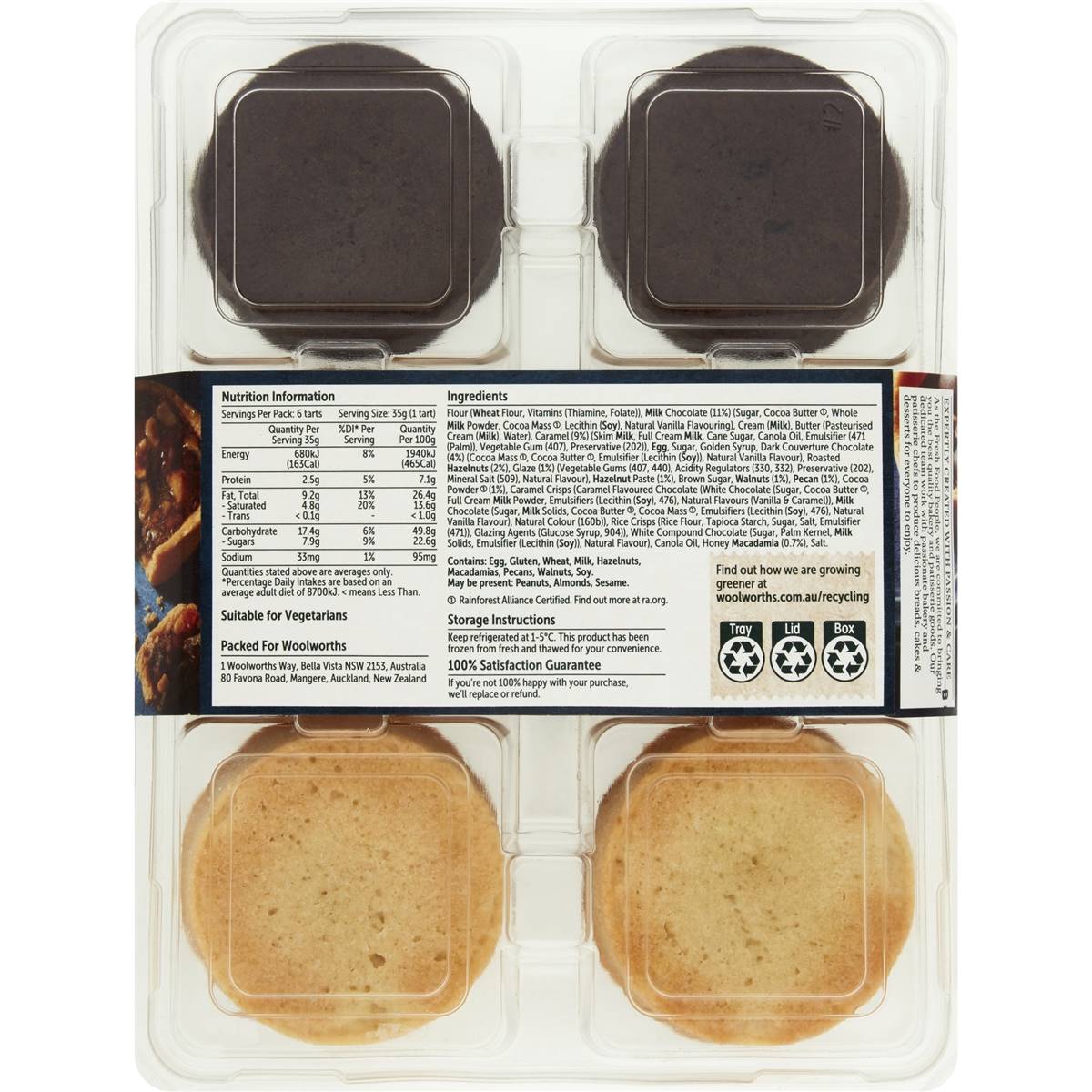 Woolworths Mini Tart Selection 6 Pack Woolworths
