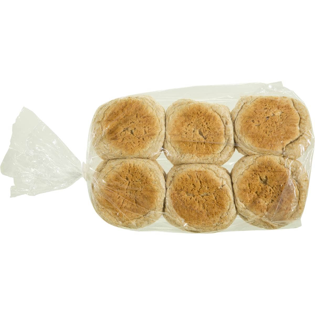 Woolworths Bread Rolls Soft Wholemeal Jumbo 6pk Woolworths