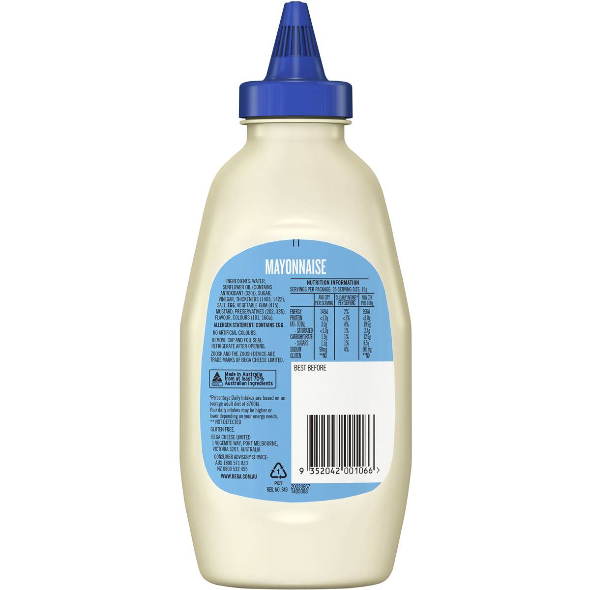 Zoosh Classic Mayo 525g Woolworths