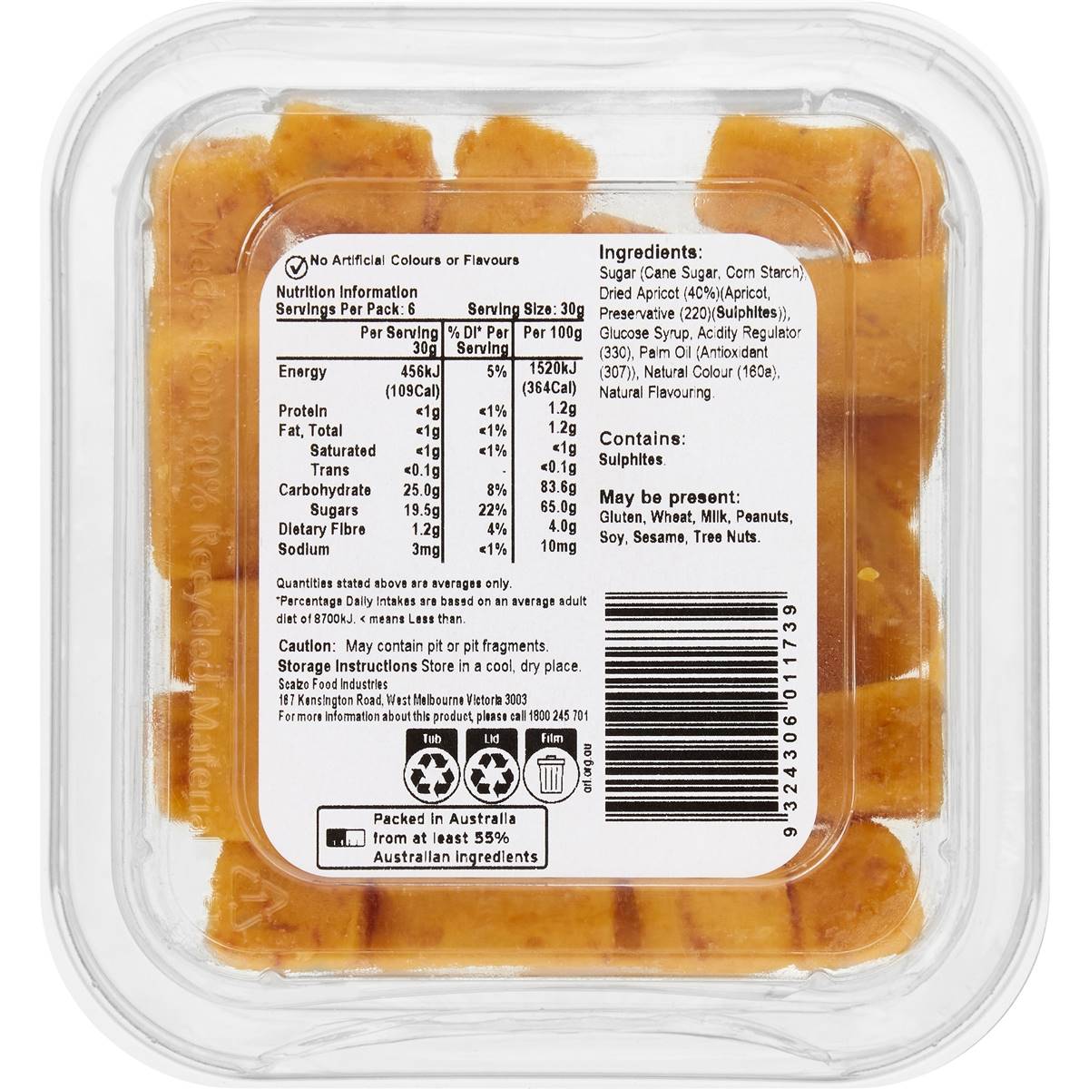Woolworths Sweet Dried Apricot Delight 180g Woolworths