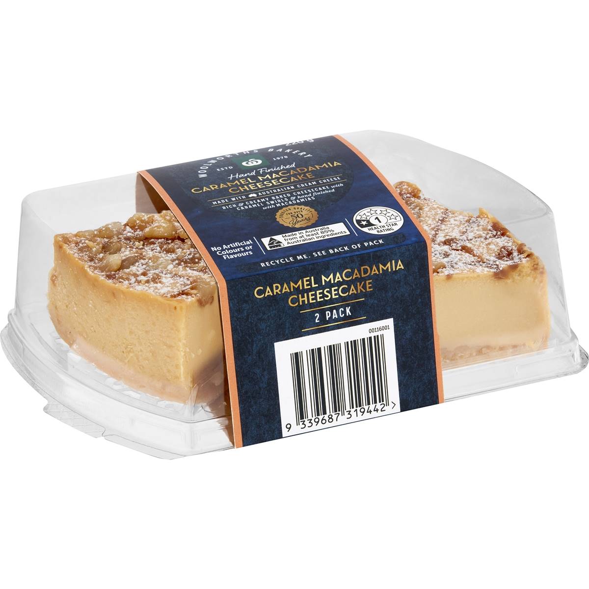 Woolworths Caramel Macadamia Cheesecake 2 Pack Woolworths