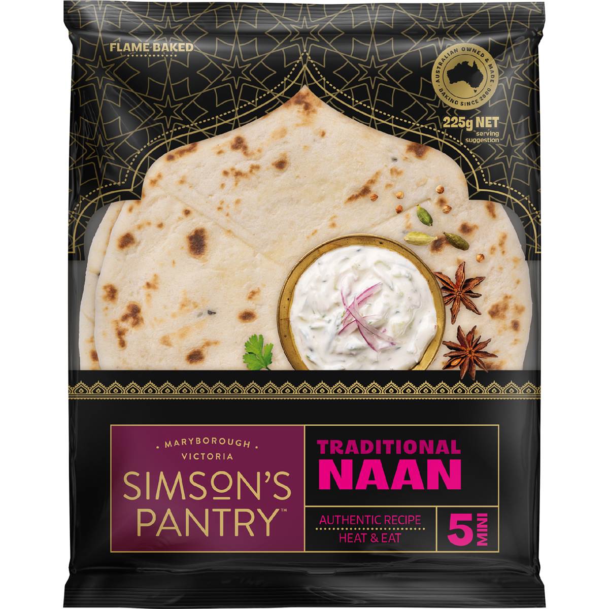 Simson's Pantry Mini Naans Plain 5 Pack Woolworths