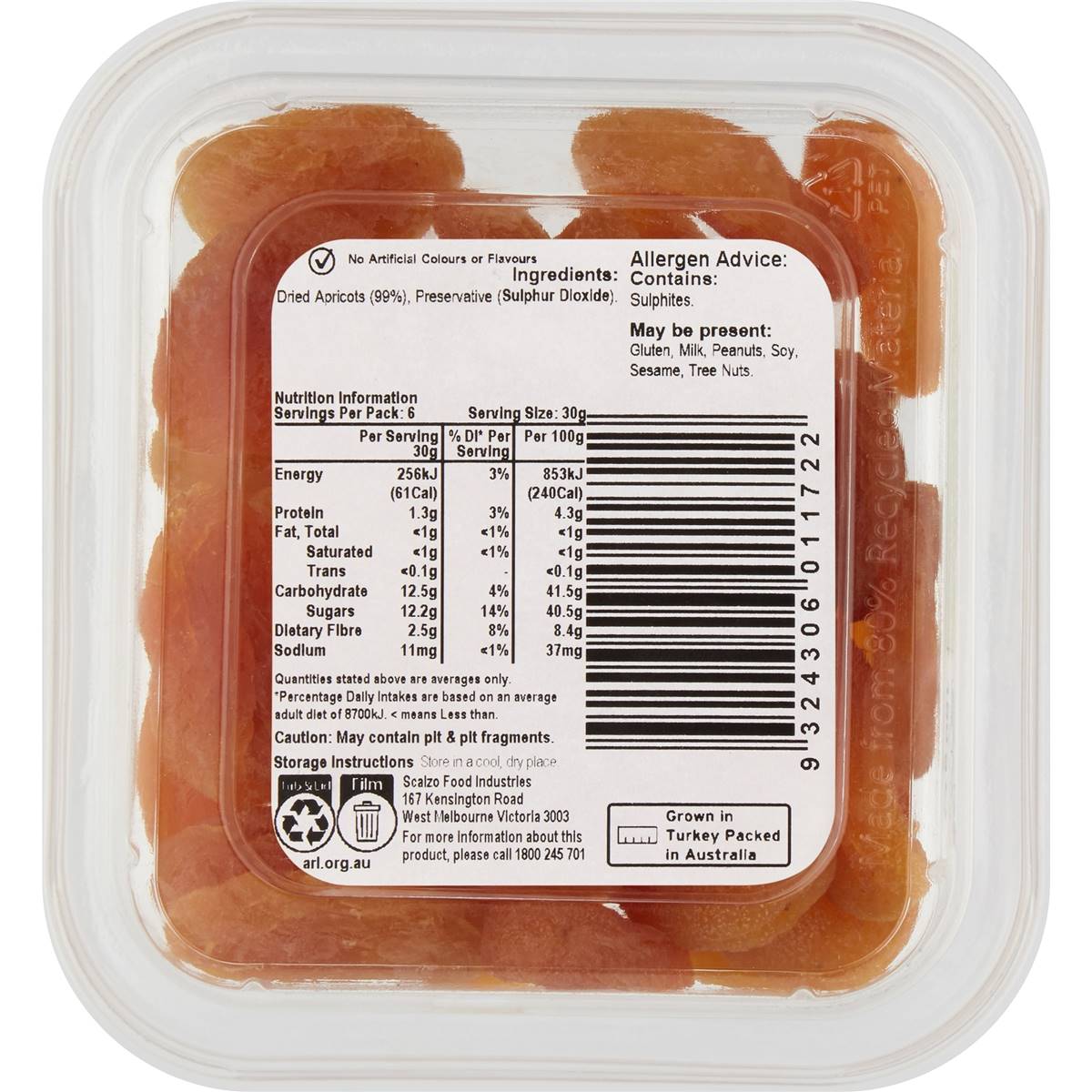 Woolworths Sun Dried Apricots 180g Woolworths