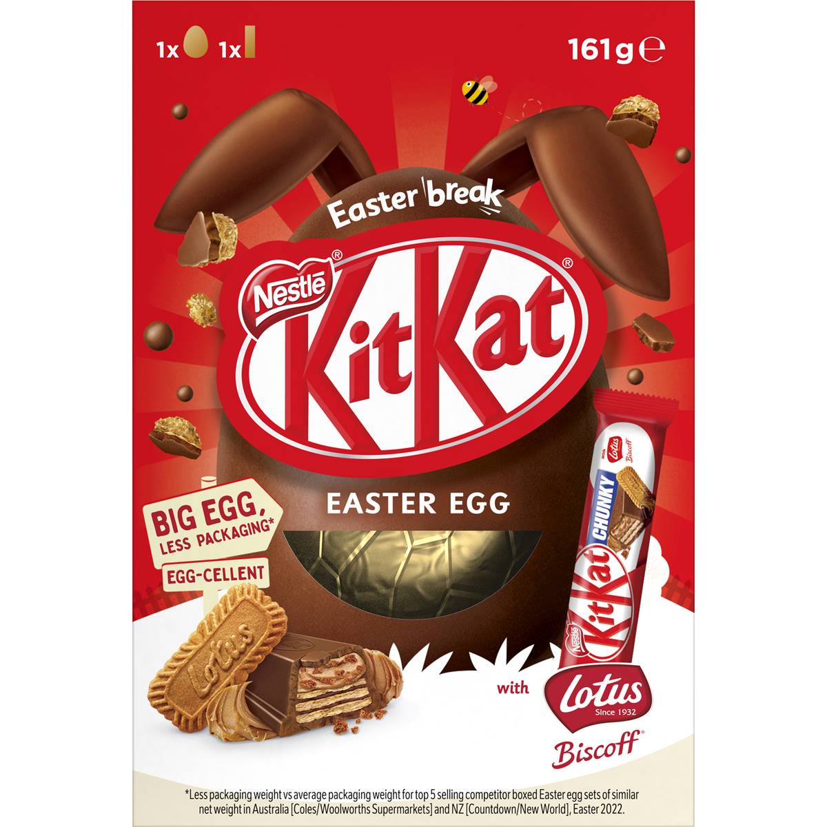 Kitkat Easter Egg With Lotus Biscoff 161.5g Woolworths