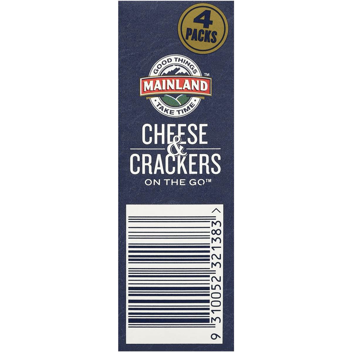 Mainland On The Go Light Cheese And Crackers 4pk 120g Woolworths
