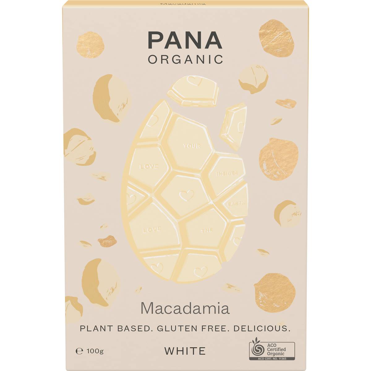 Pana Organic White Chocolate Easter Egg Macadamia