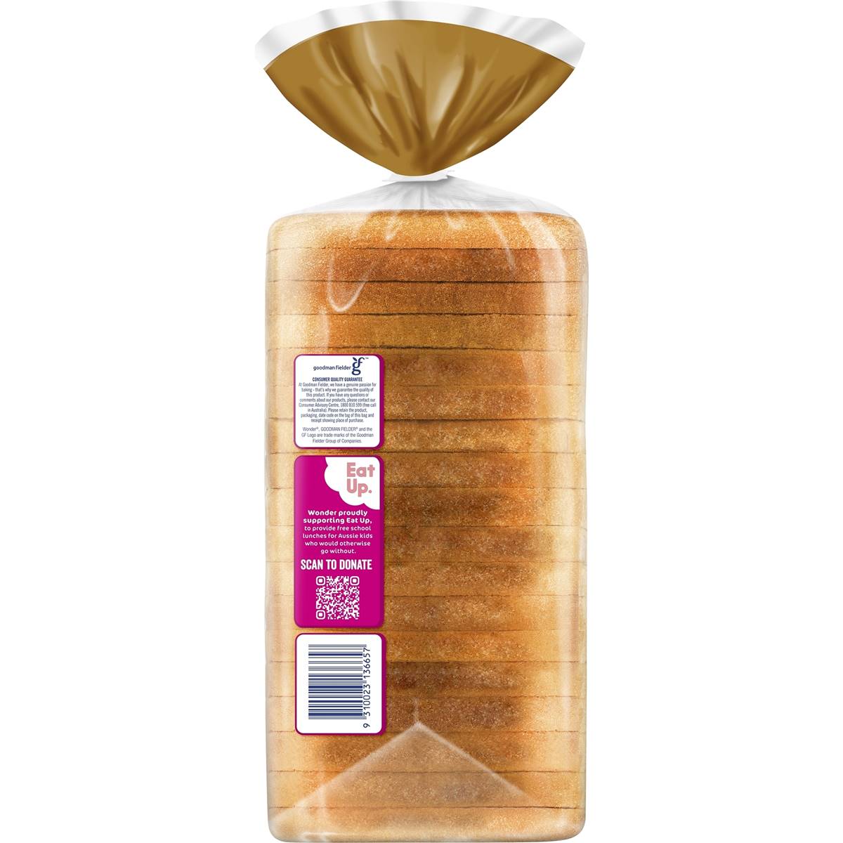 Wonder White Wholemeal With Iron Sandwich Slice 700g | Woolworths