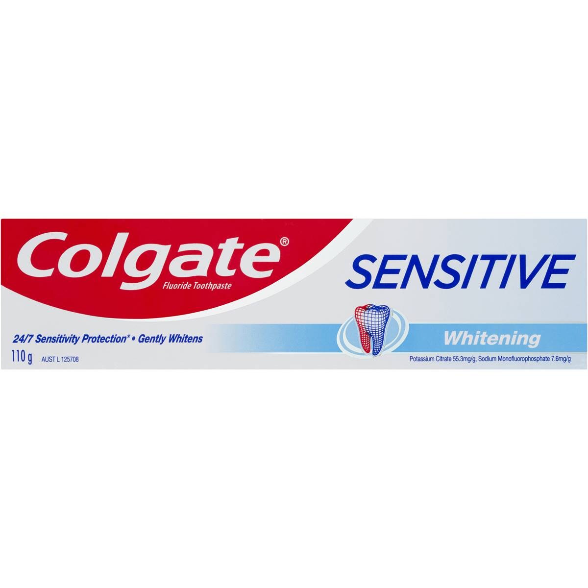 Colgate Sensitive Teeth Pain Whitening Fluoride Toothpaste 110g ...