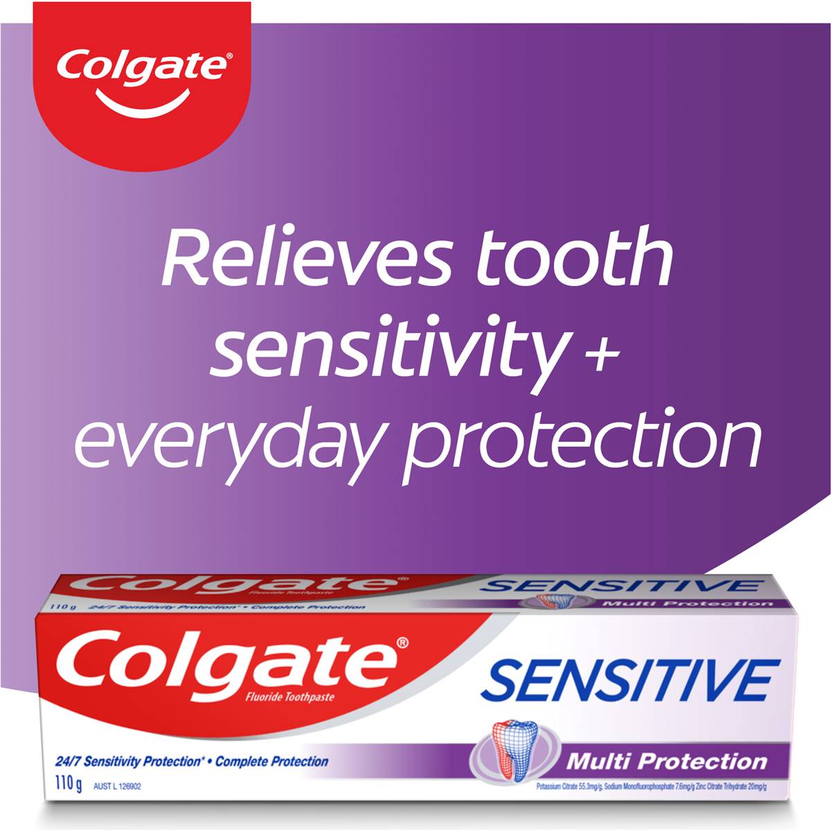Colgate Sensitive Toothpaste Multi Protection 110g Woolworths