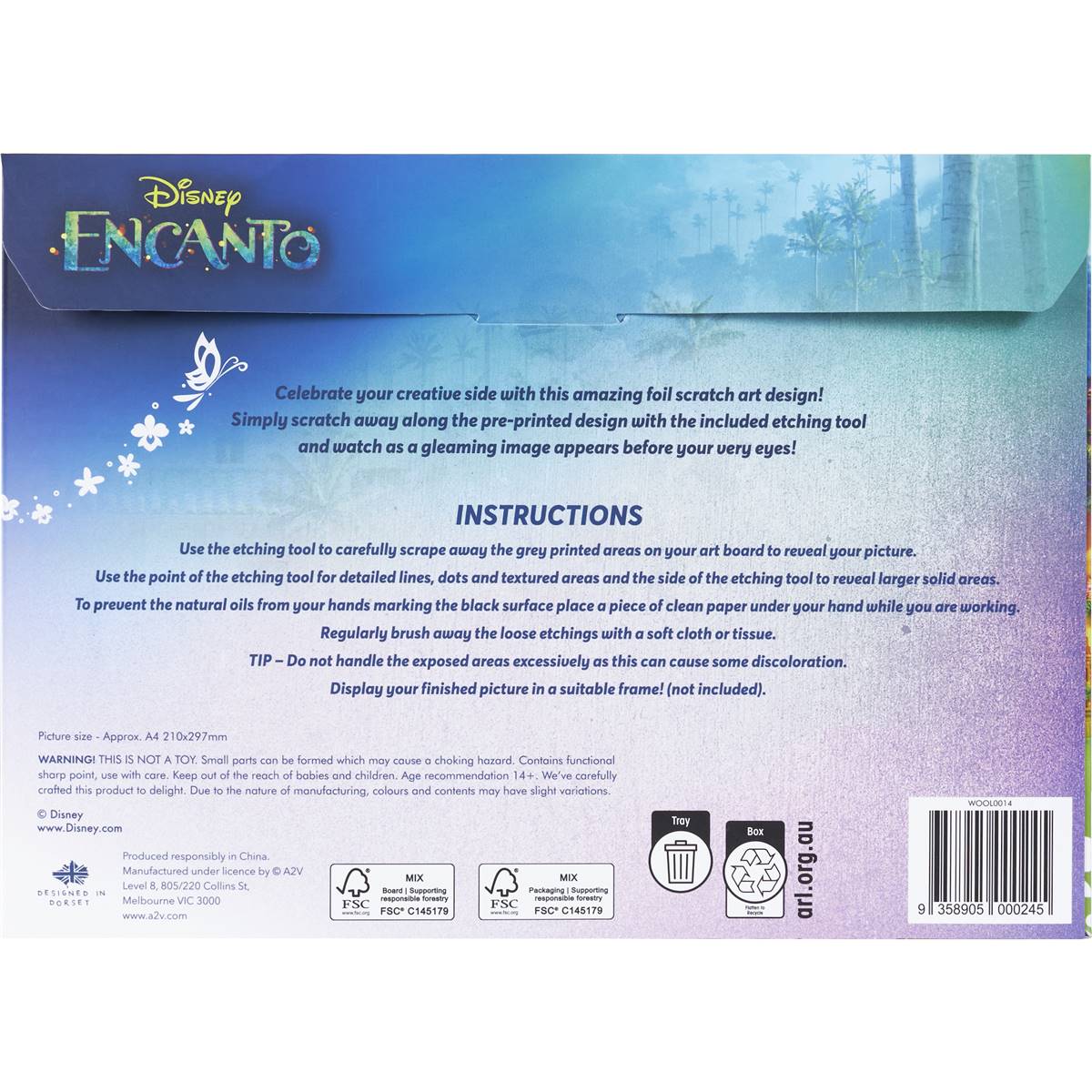 Disney Scratch Art Encanto Each Woolworths