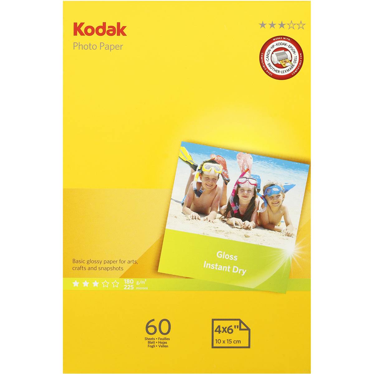 Kodak Photo Paper Gloss 4x6 60pk Woolworths