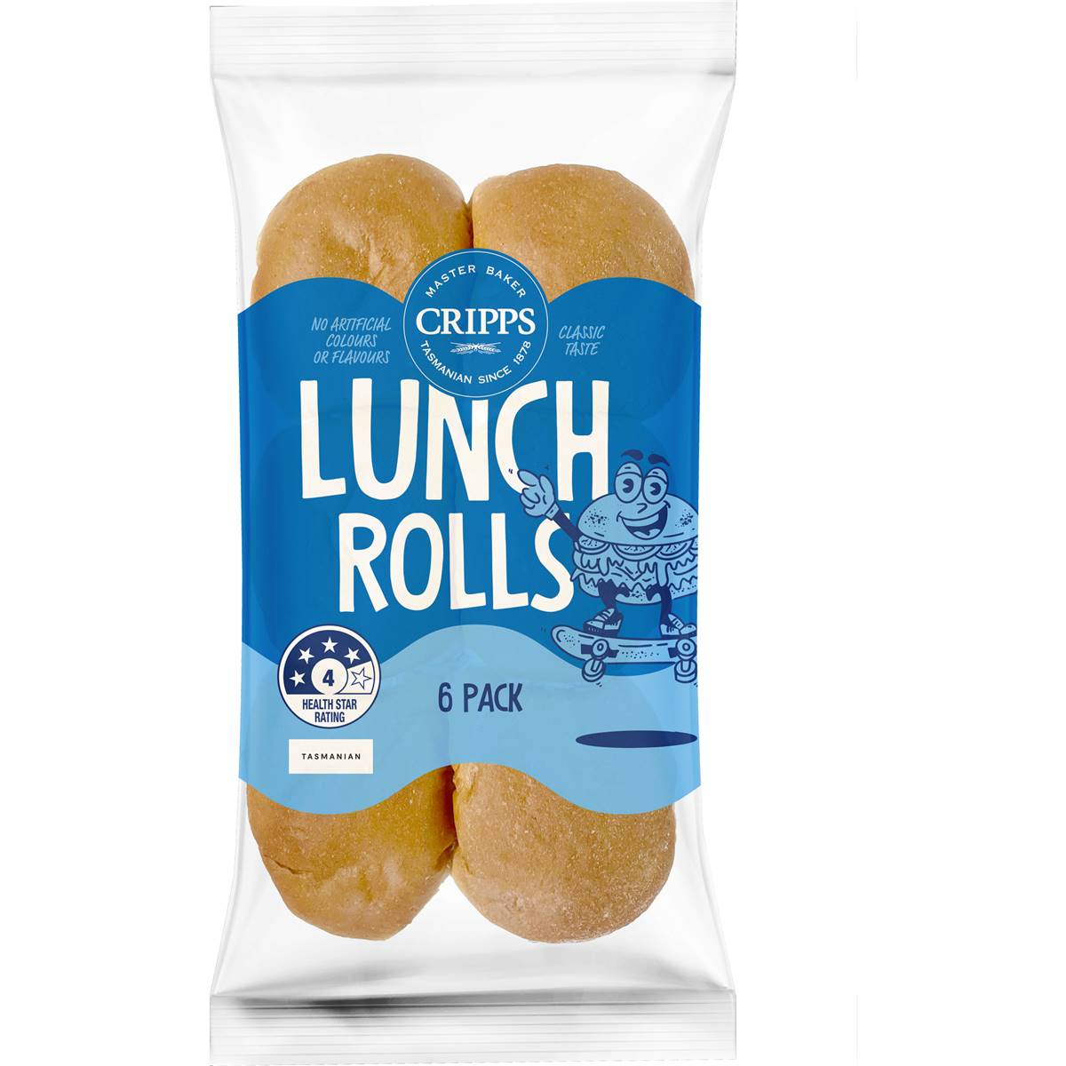 Cripps Bread Rolls Lunch 6 Pack Woolworths