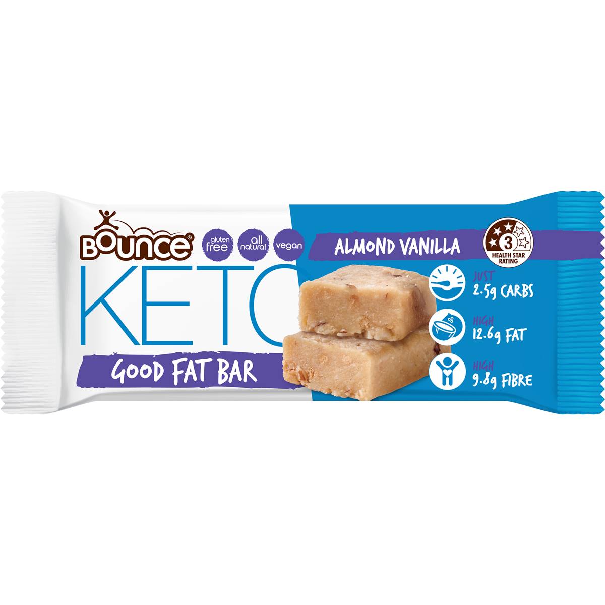 Bounce Keto Fat Bomb Bar Almond Vanilla 35g Woolworths
