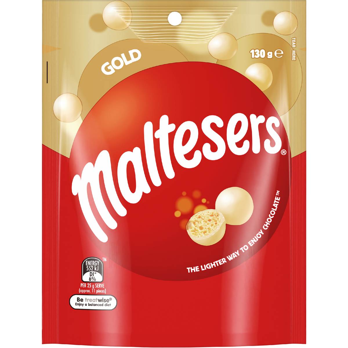 Maltesers Gold Choc Snack & Share Bag