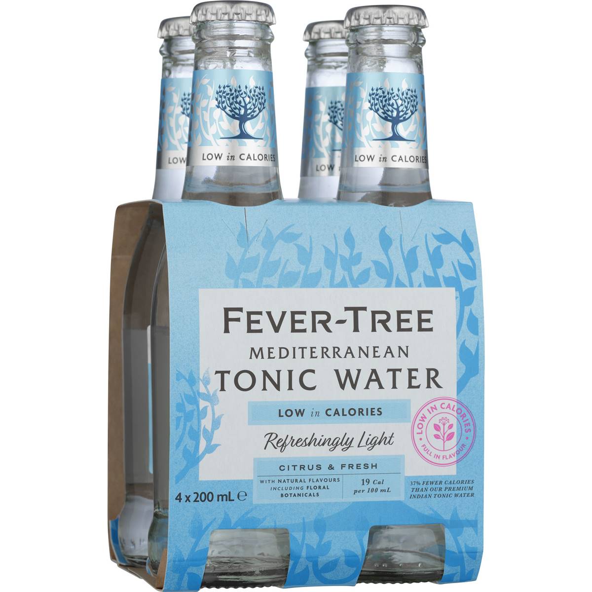 Fevertree Mediterranean Light Tonic Water 4 X 200ml Woolworths