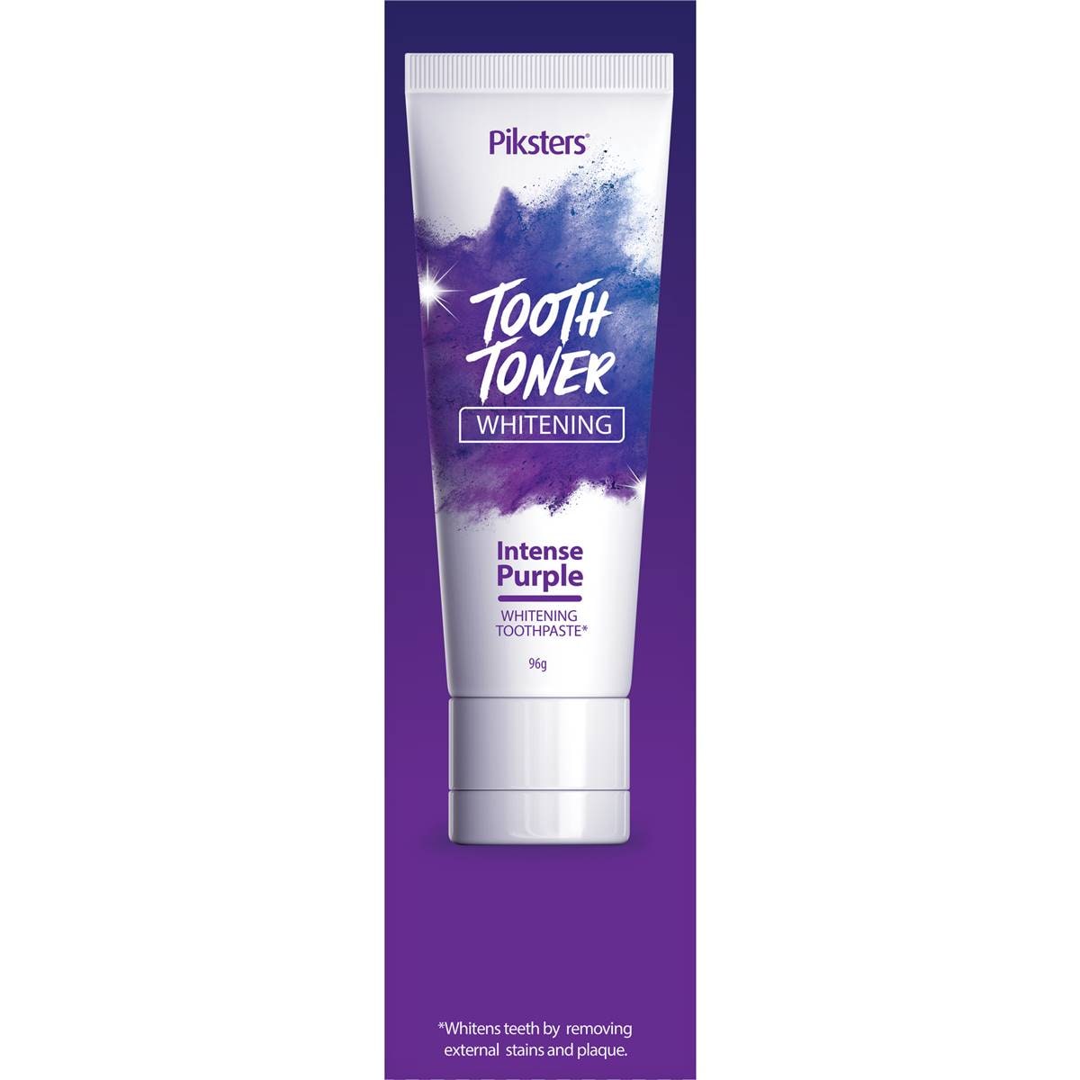 Piksters Tooth Toner Whitening Intense Purple 96g Woolworths