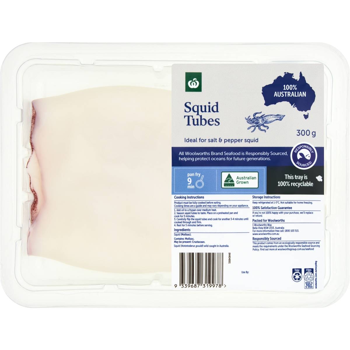 Woolworths Squid Tubes 