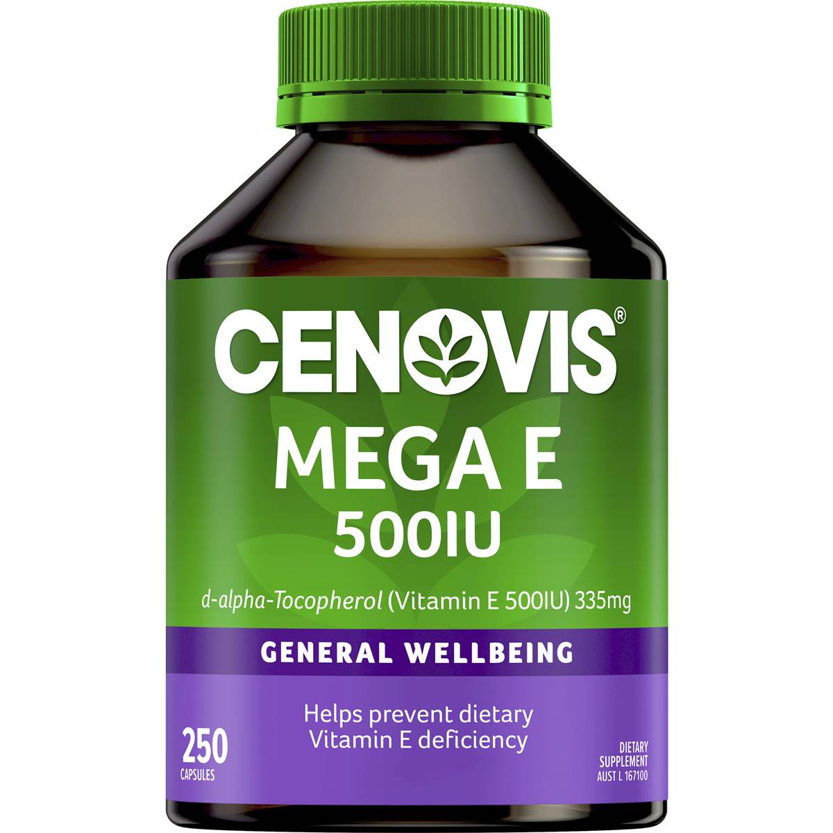 Cenovis Mega Vitamin E 500iu Capsules 250 Pack Woolworths