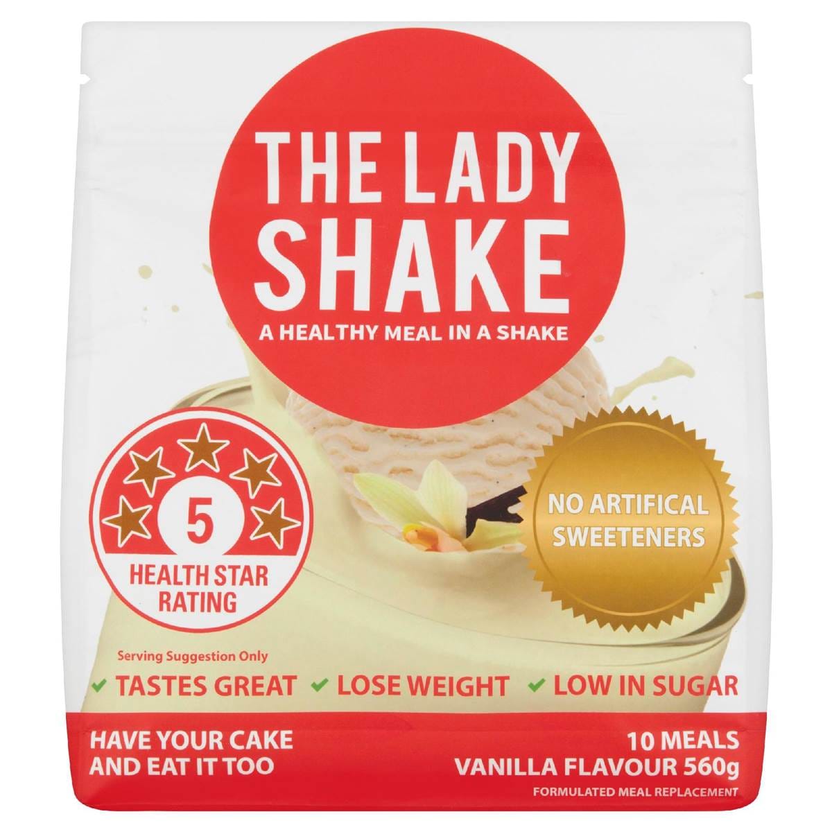The Lady Shake The Lady Shake Vanilla 560g Woolworths