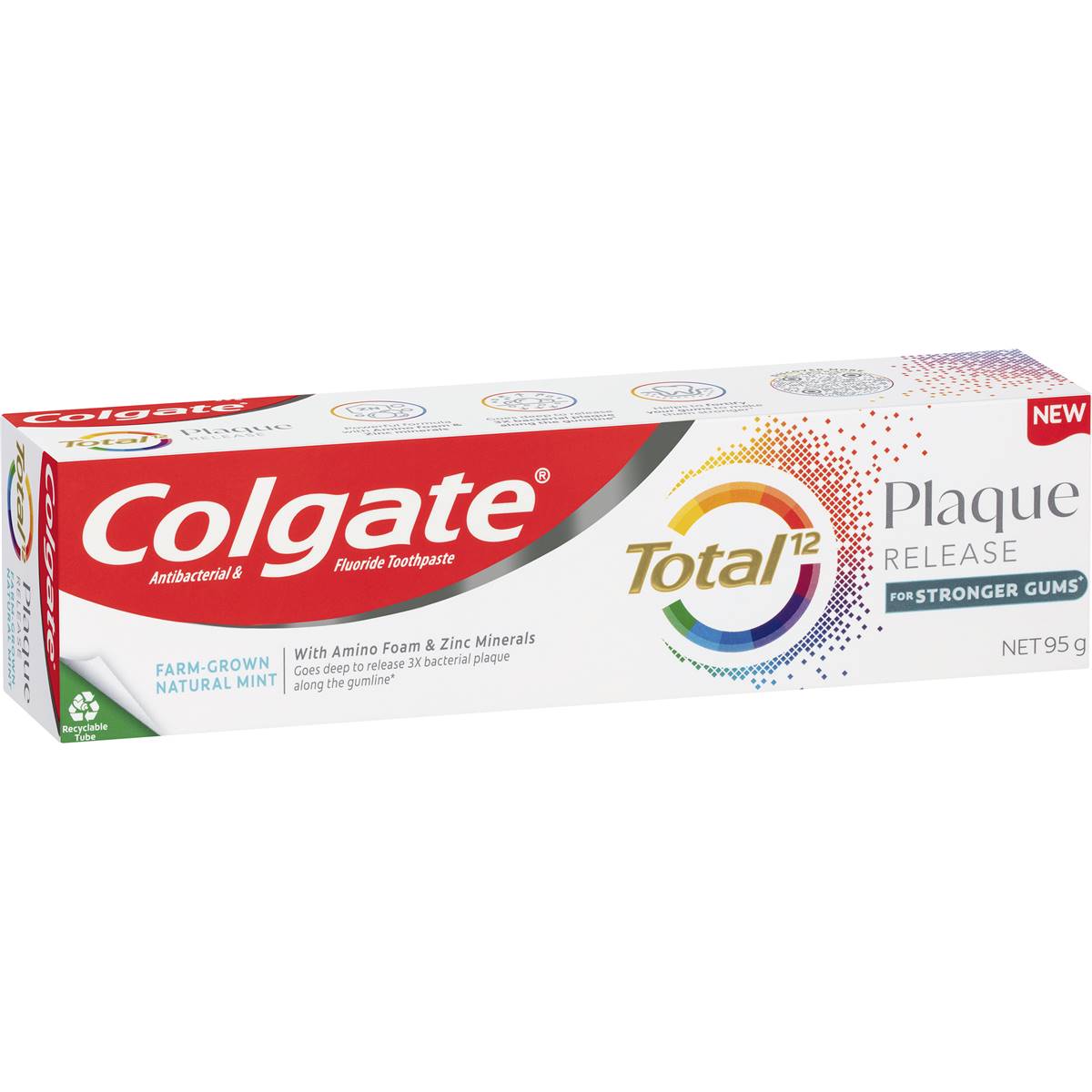 Colgate Total Plaque Release Toothpaste Natural Mint