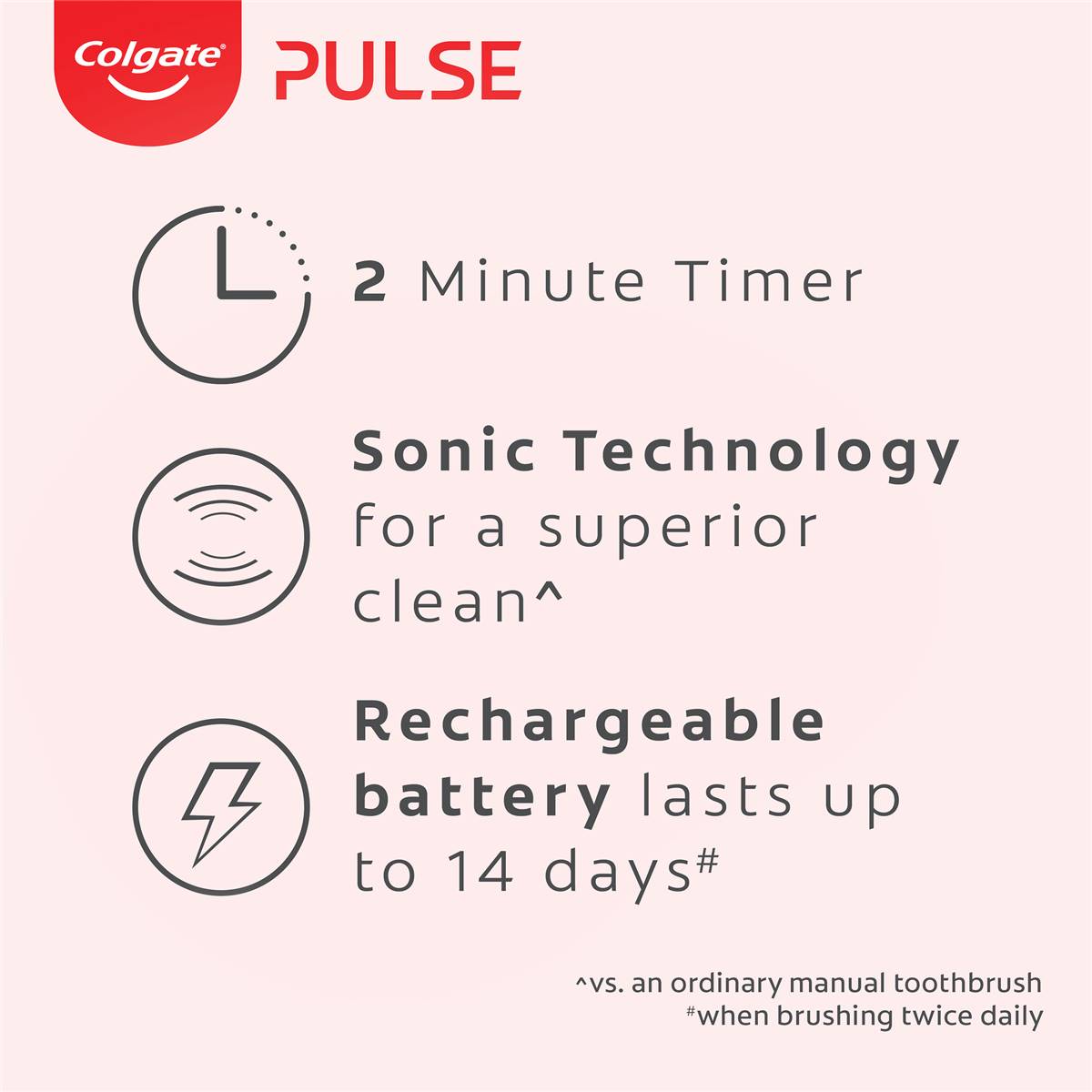 Colgate Electric Toothbrush Pulse Series 1 Whitening Each | Woolworths