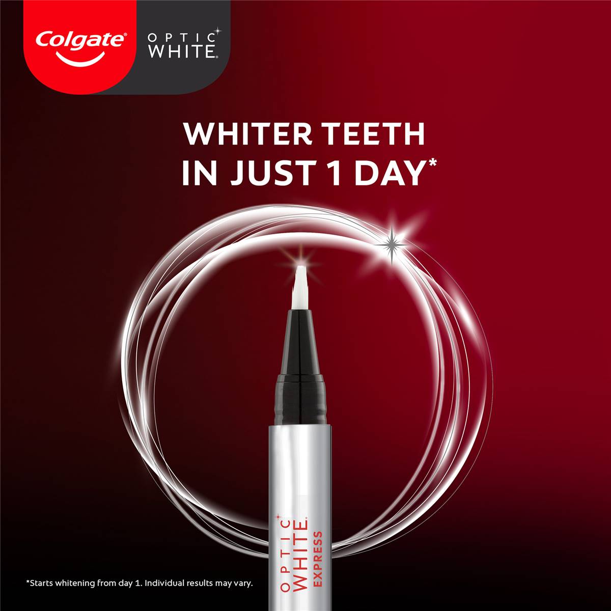 Colgate Teeth Whitening Pen Optic White Express Each Woolworths