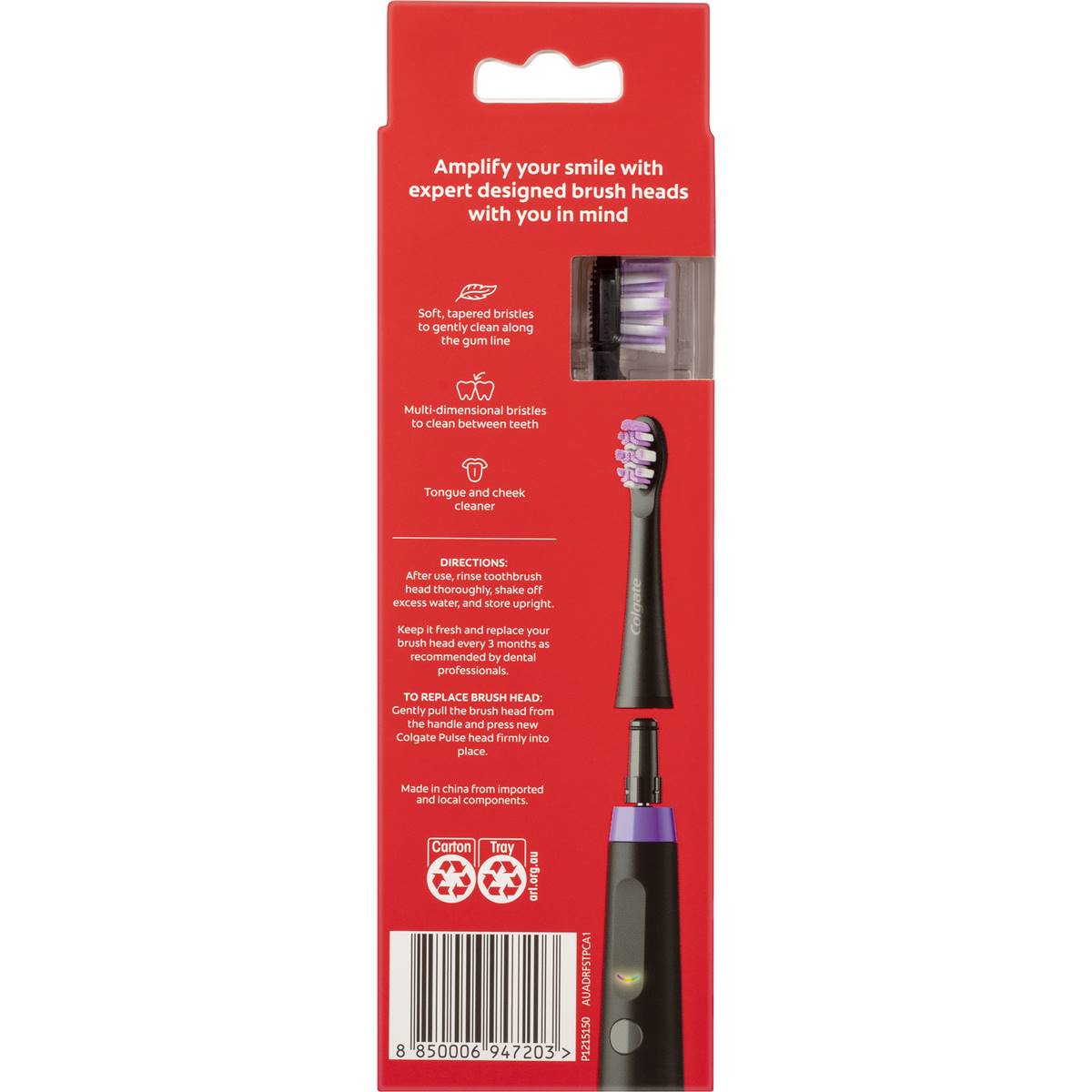 Colgate Electric Toothbrush Refill Pulse Sensitive 4 Pack Woolworths