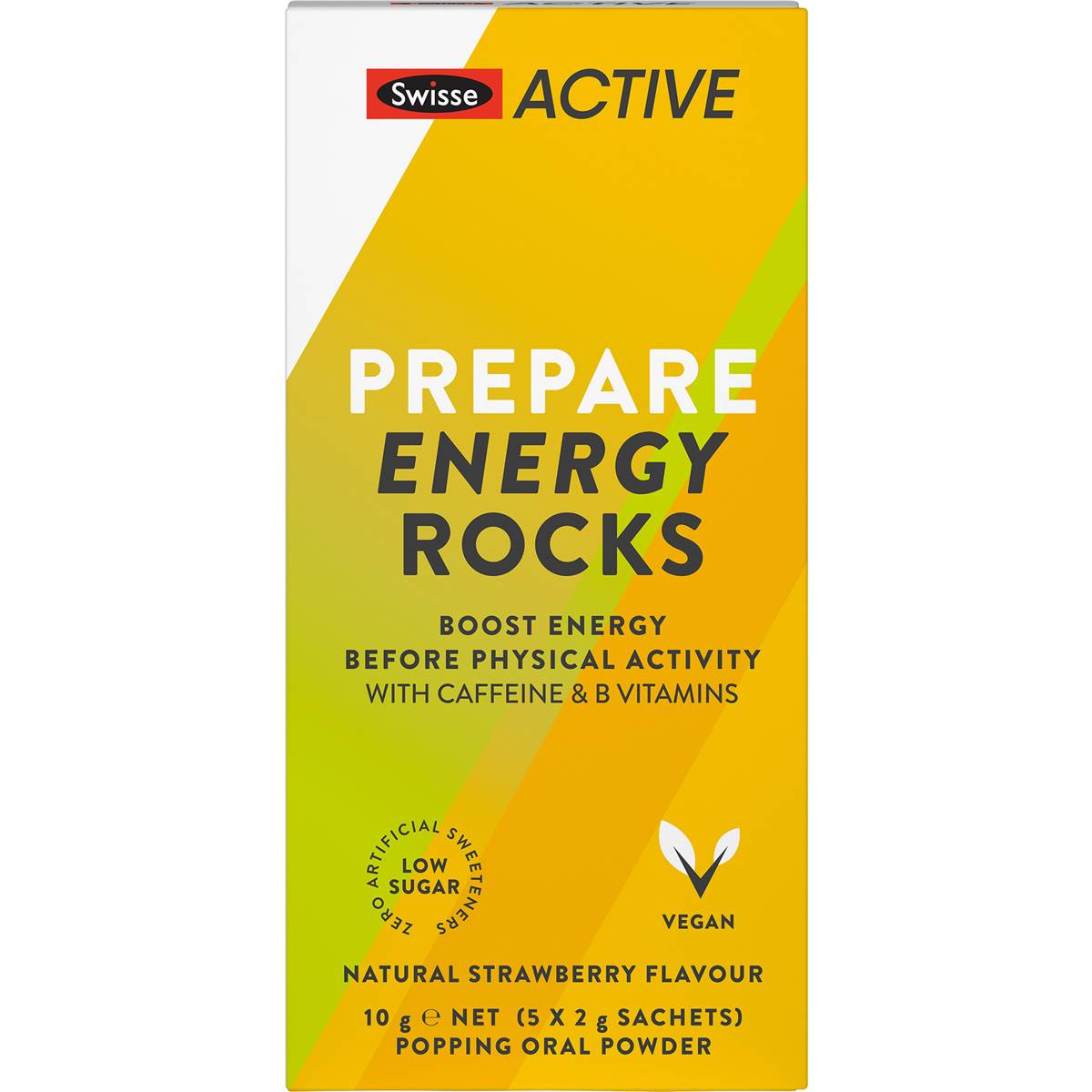 Swisse Active Prepare Energy Rocks Rocks Natural Strawberry