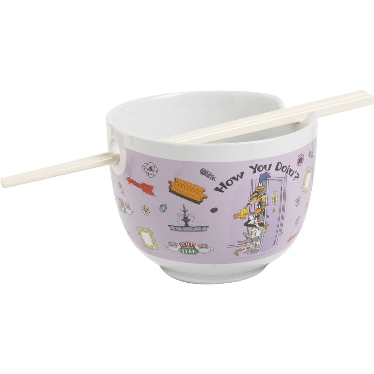 Warner Bros. Noodle Bowl With Chopsticks Each Woolworths