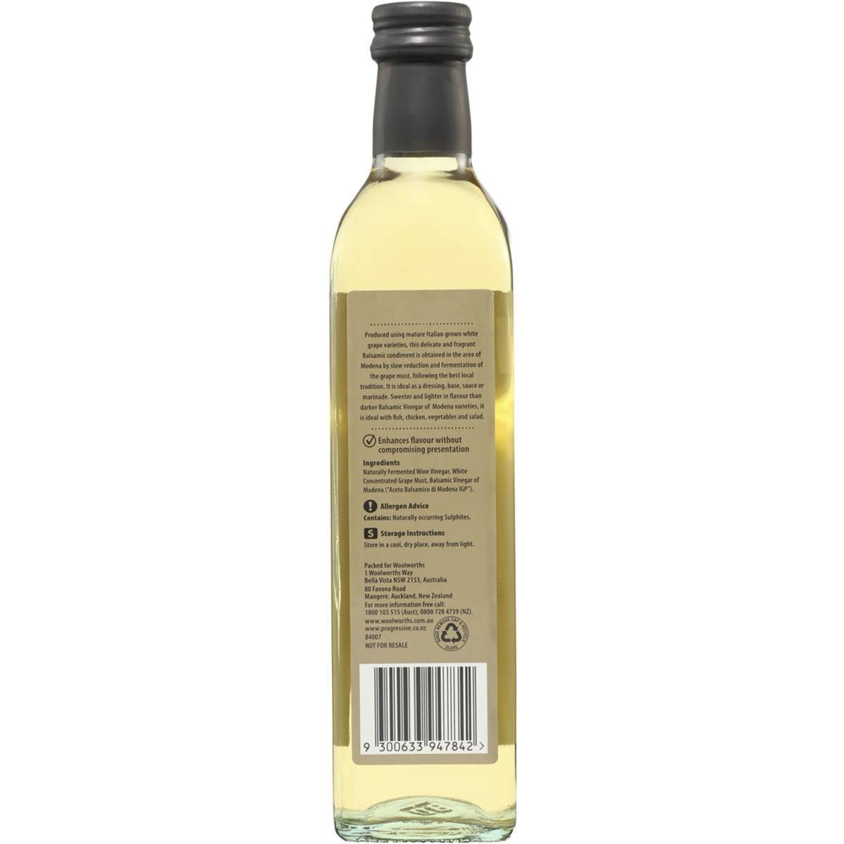 Select Vinegar Balsamic White 500ml | Woolworths