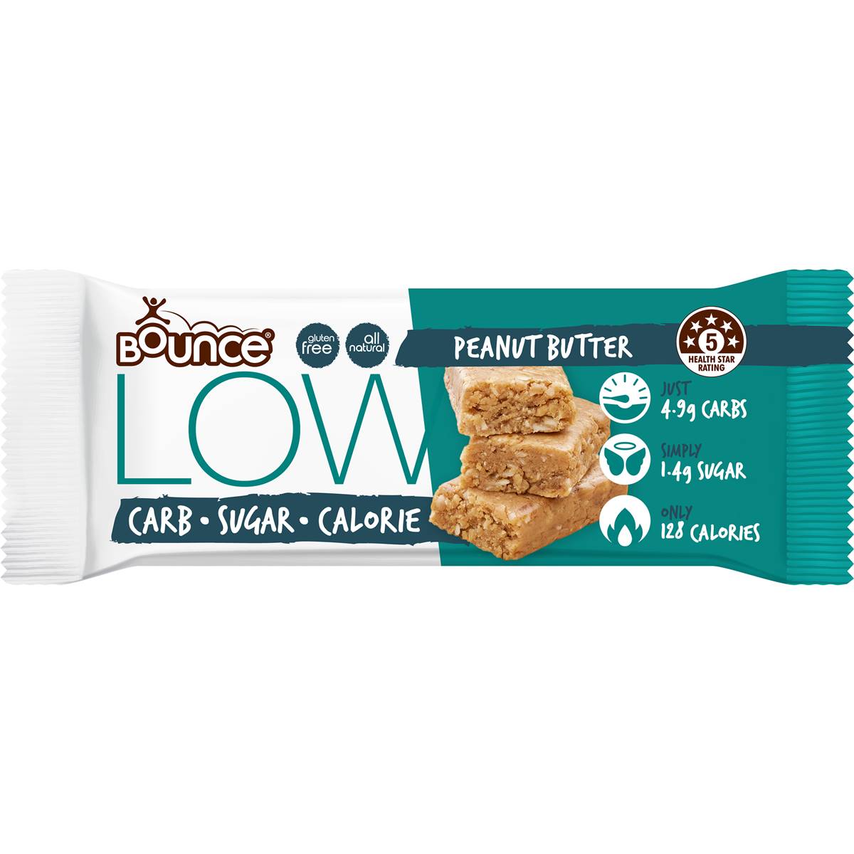 Bounce Low Carb Bar Caramel Peanut Butter 35g Woolworths