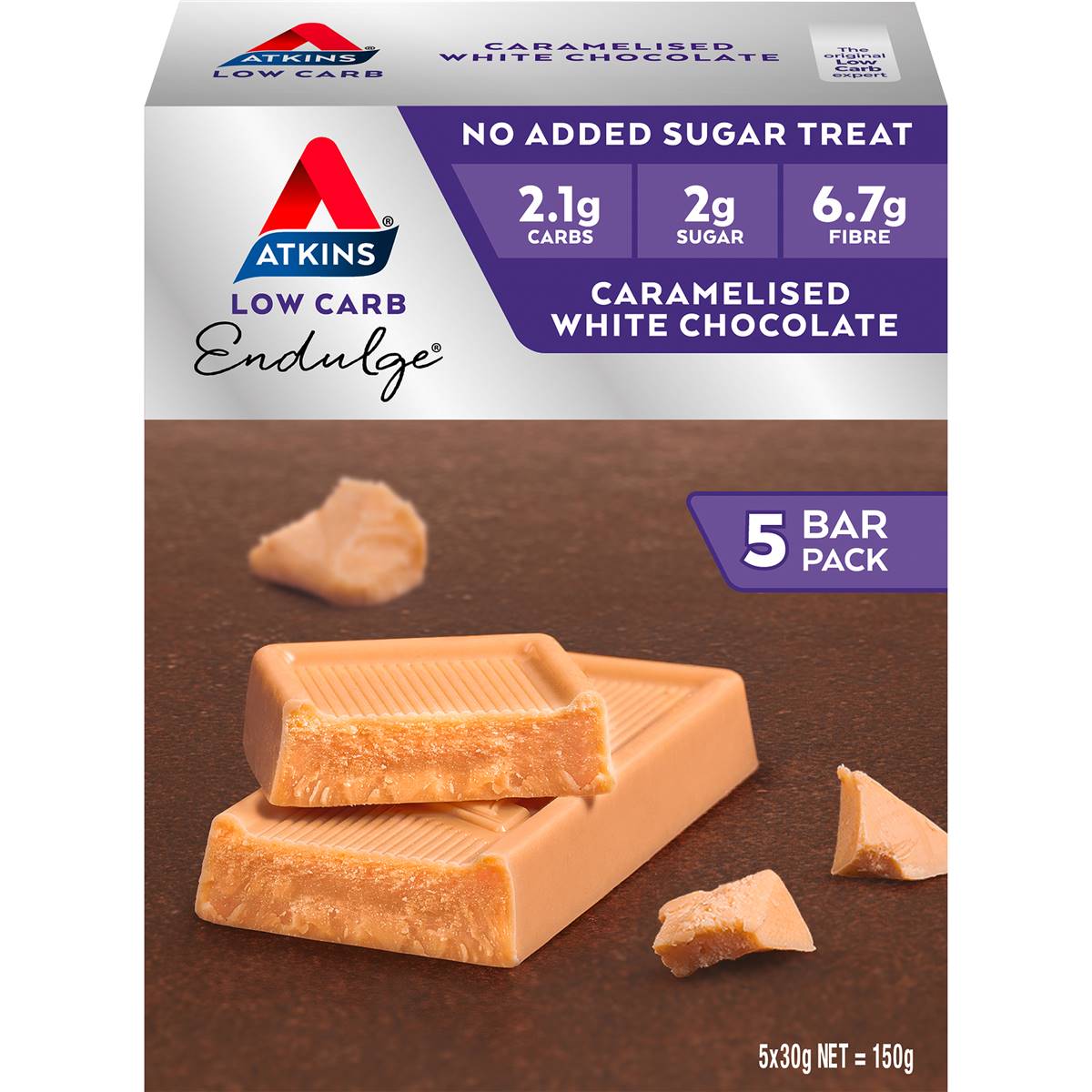 Atkins Endulge Caramelised White Chocolate Low Carb Bar