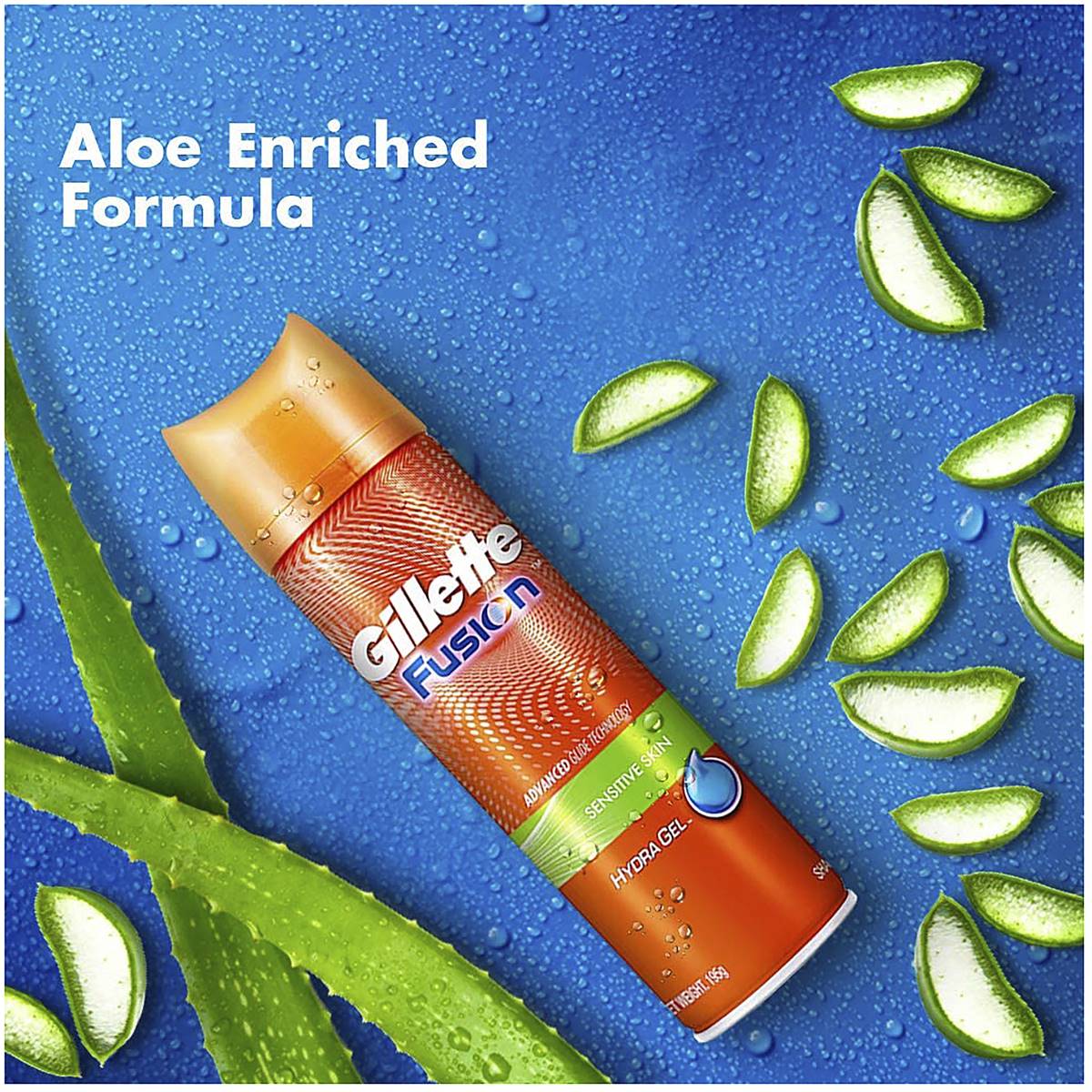 Gillette Fusion Hydra Shaving Gel Sensitive Skin 195g Woolworths