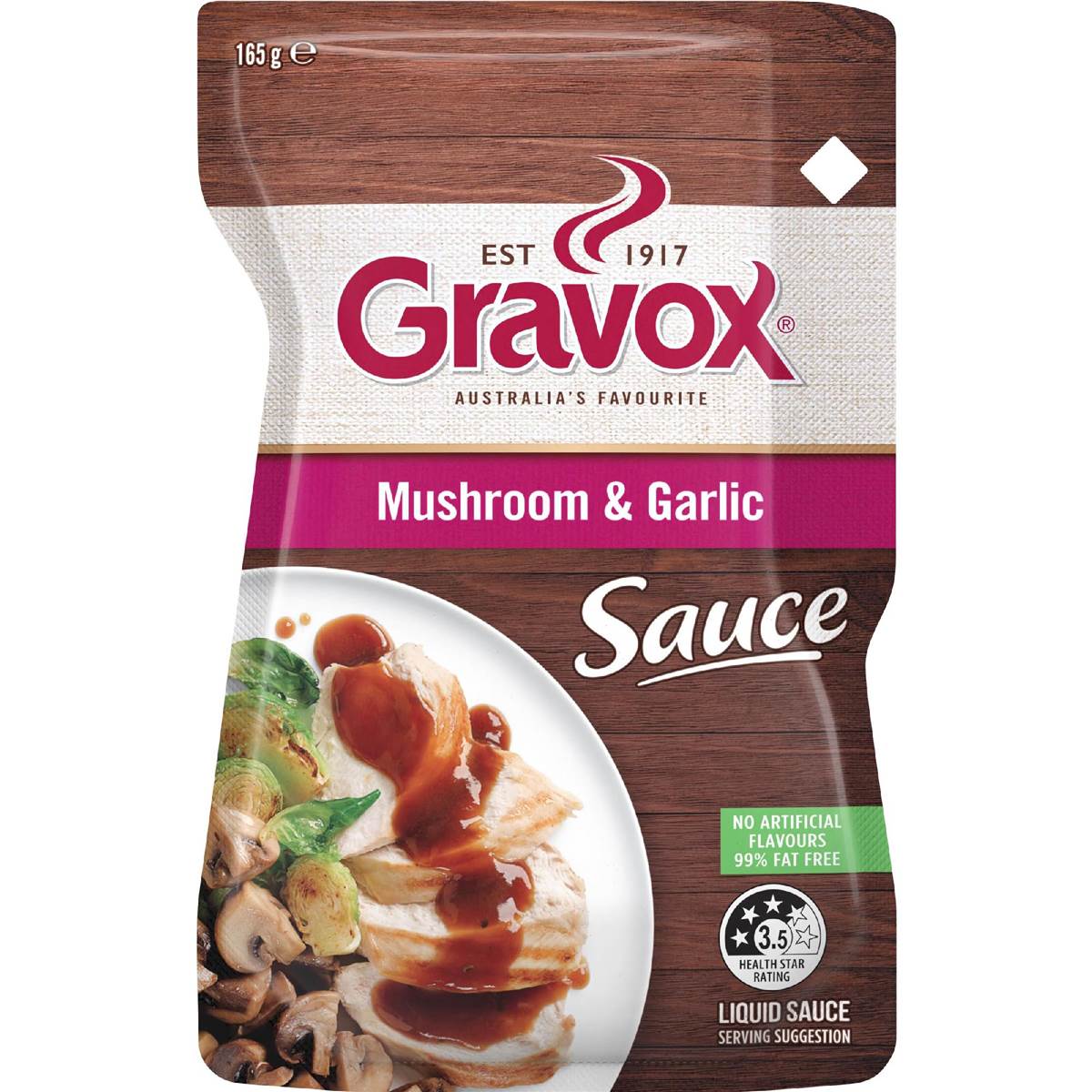 Gravox Mushroom & Garlic Sauce Liquid Pouch