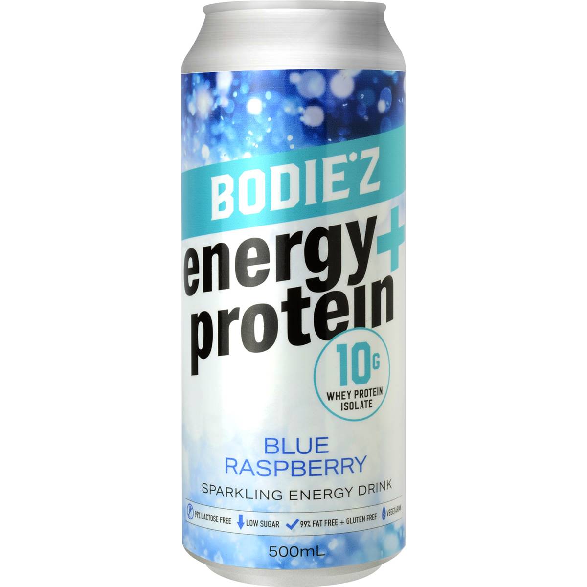 Bodiez Energy+ Protein Sparkling Energy Drink Blue Raspberry