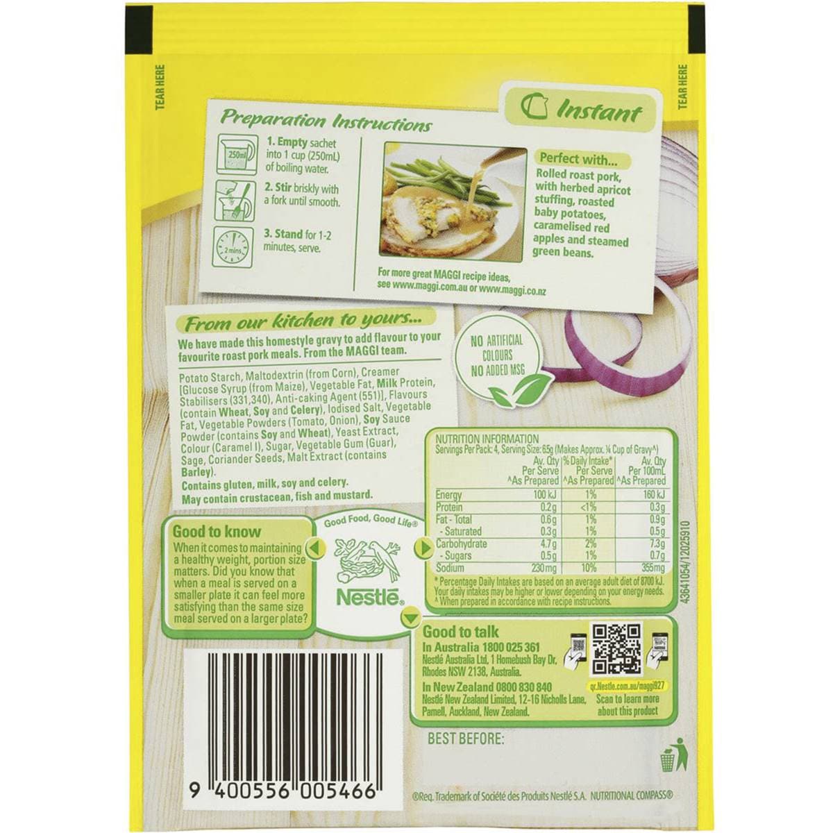 Maggi Pork Gravy Mix 26g Woolworths