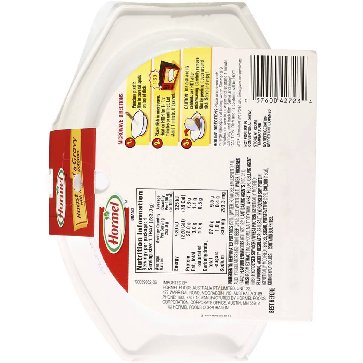 Hormel Meat Roast Beef With Mash & Gravy 283g Woolworths