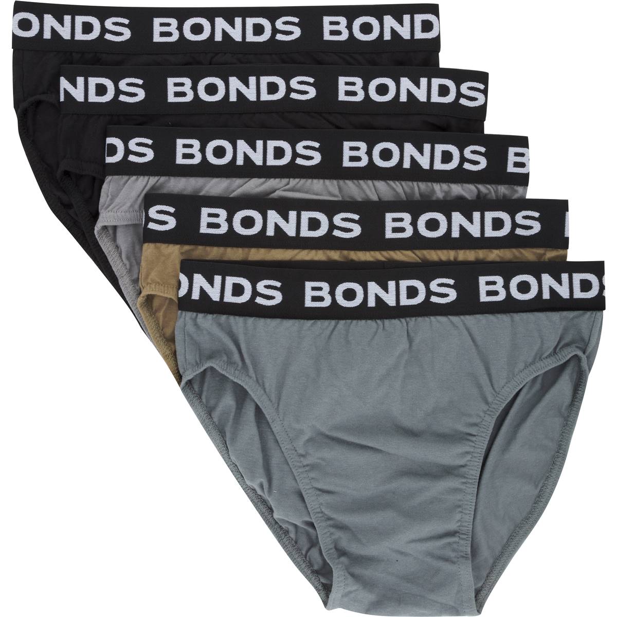 Bonds Mens Underwear Hipster Brief Medium Assorted 5 Pack Woolworths