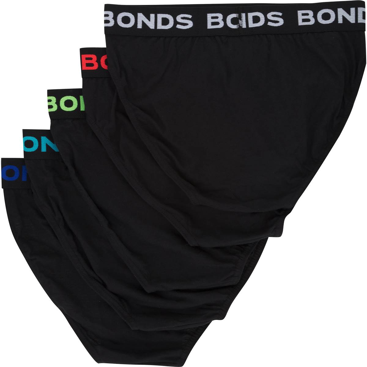 Bonds Mens Underwear Hipster Brief Large Assorted 5 Pack Woolworths