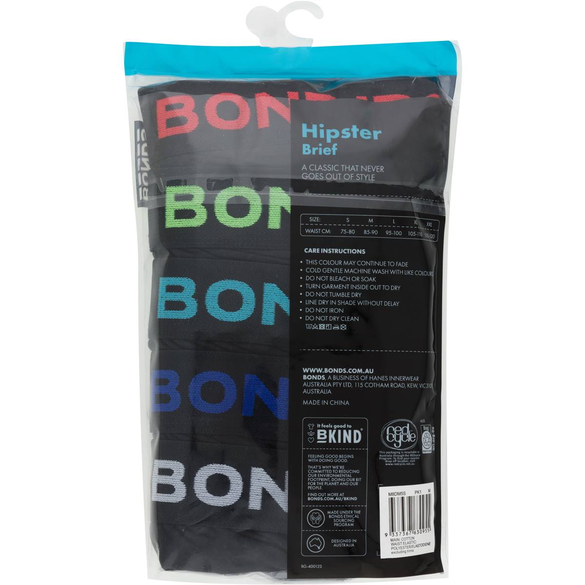 Bonds Mens Underwear Hipster Brief Xx Large Assorted 5 Pack | Woolworths