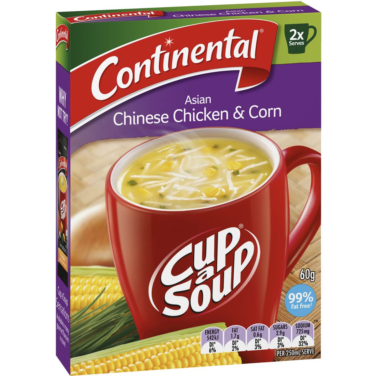 Continental Cup A Soup Chinese Chicken & Corn 60g Woolworths