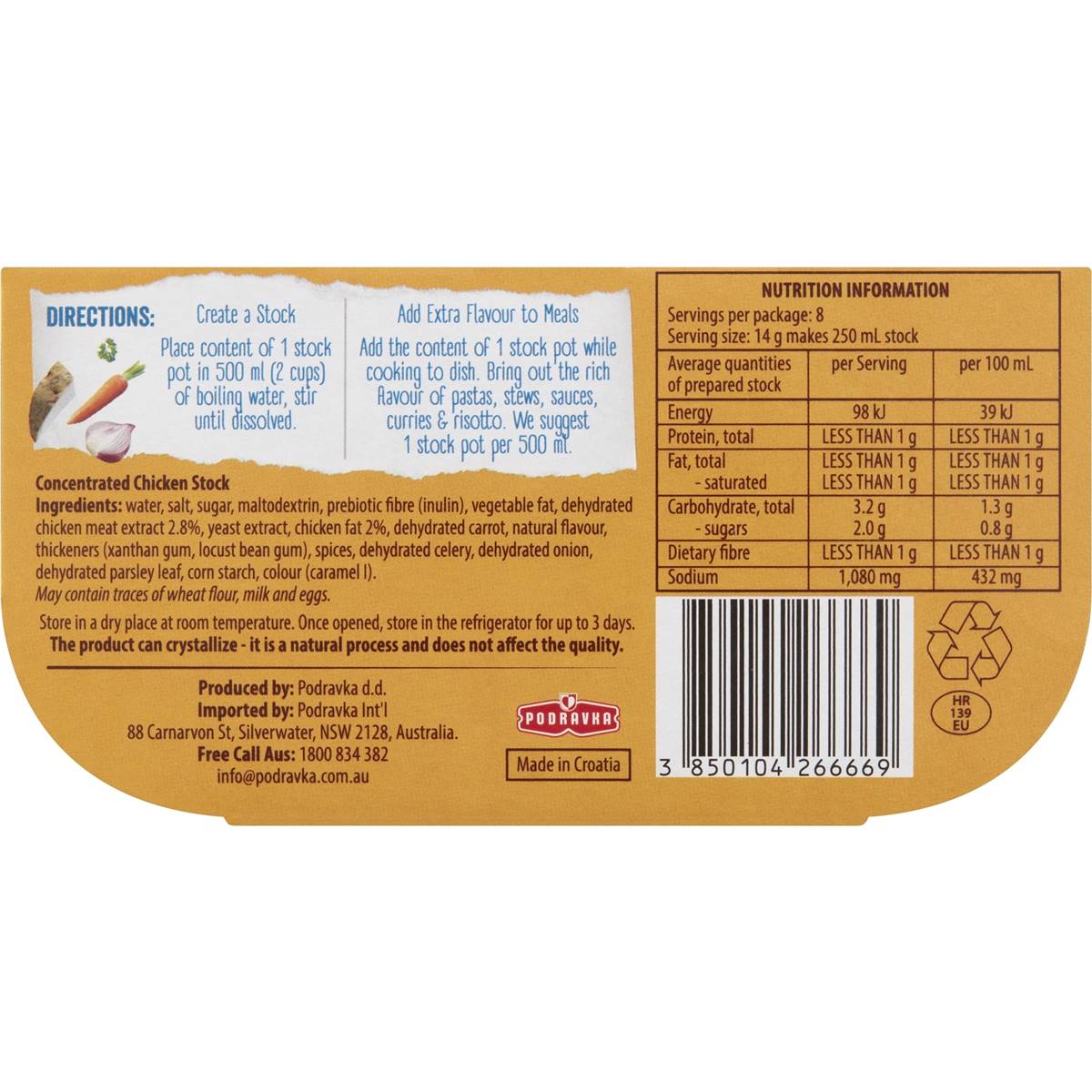 Vegeta Chicken Stock Pot 4 Pack Woolworths