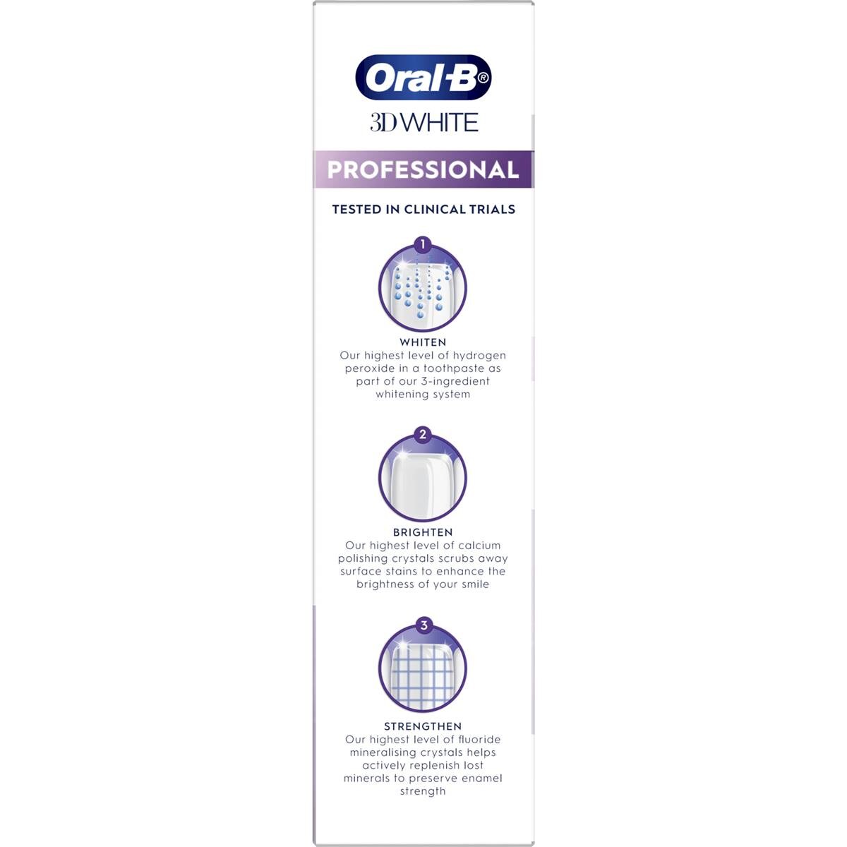 Oral B 3d White Professional Whitening Toothpaste 85g Woolworths