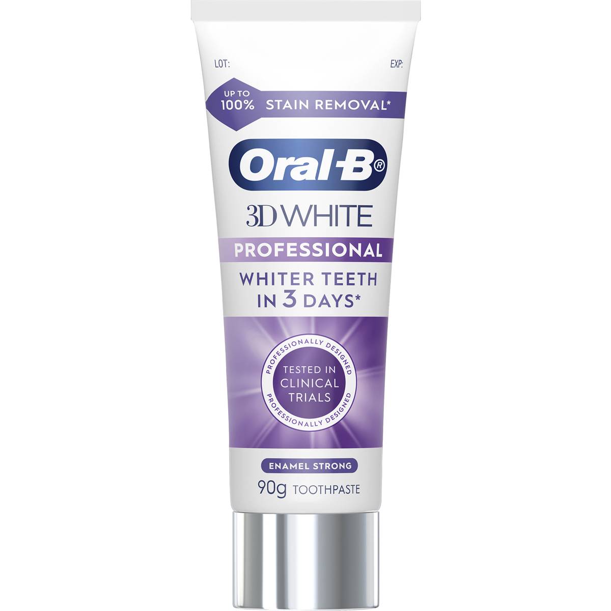 Oral B 3d White Professional Enamel Strong Toothpaste 90g | Woolworths