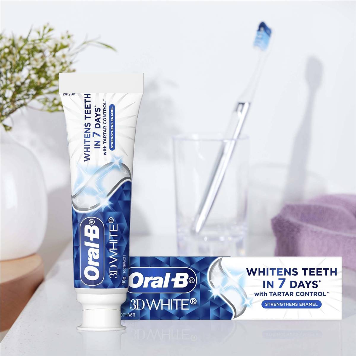 Oral B 3d Whitening Strengthening Enamel Toothpaste 190g | Woolworths