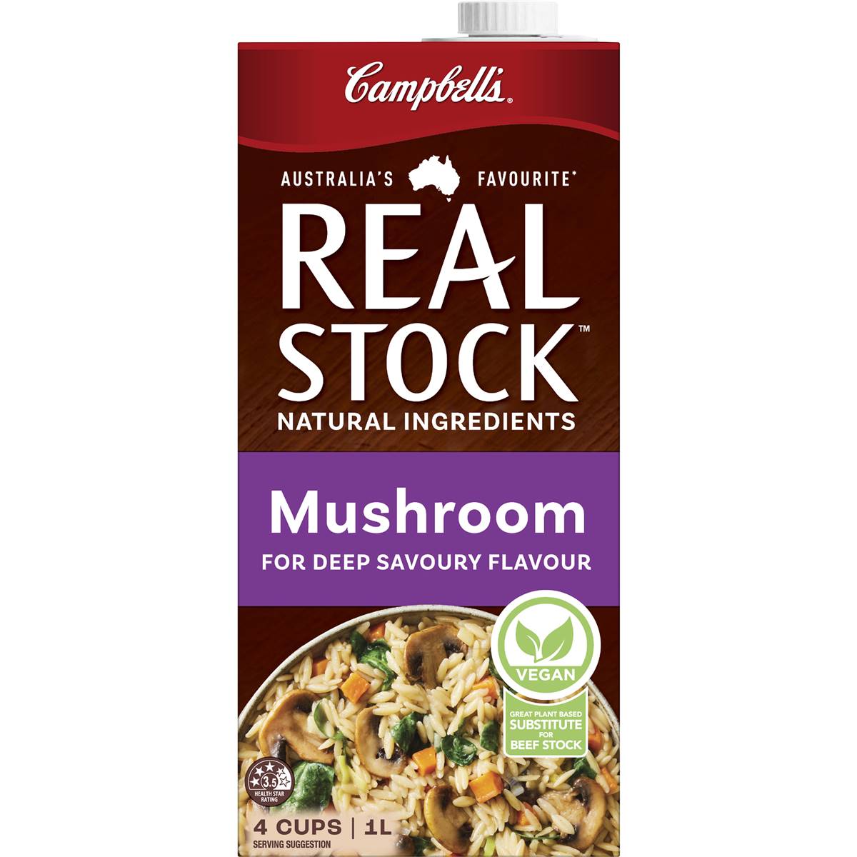 Campbell's Real Stock Mushroom 1l | Woolworths