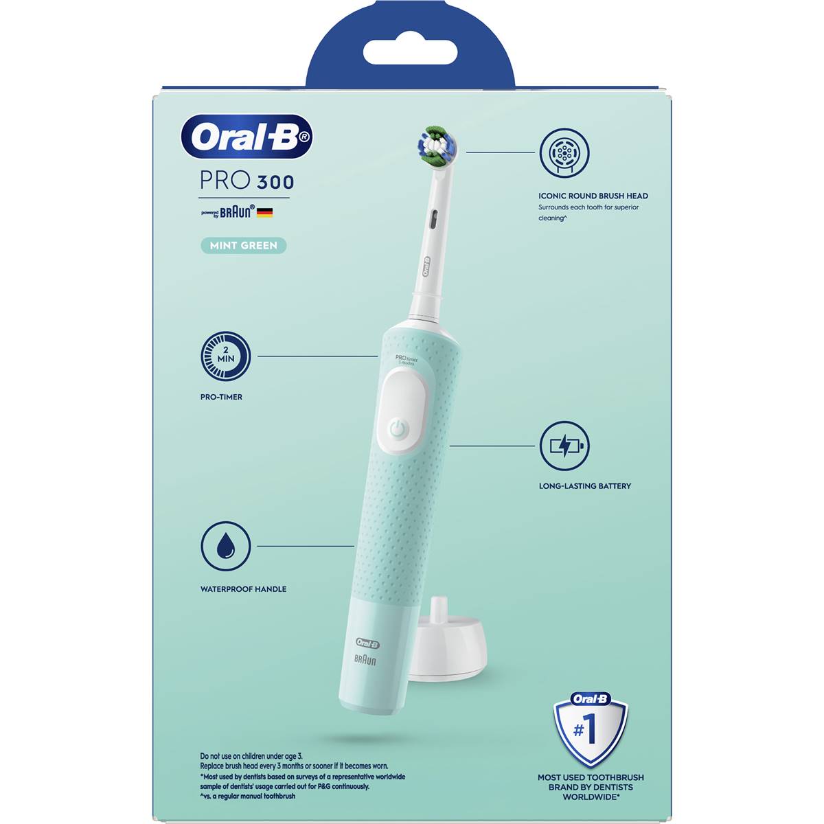 Oral B Pro 300 Electric Toothbrush Mint Each | Woolworths