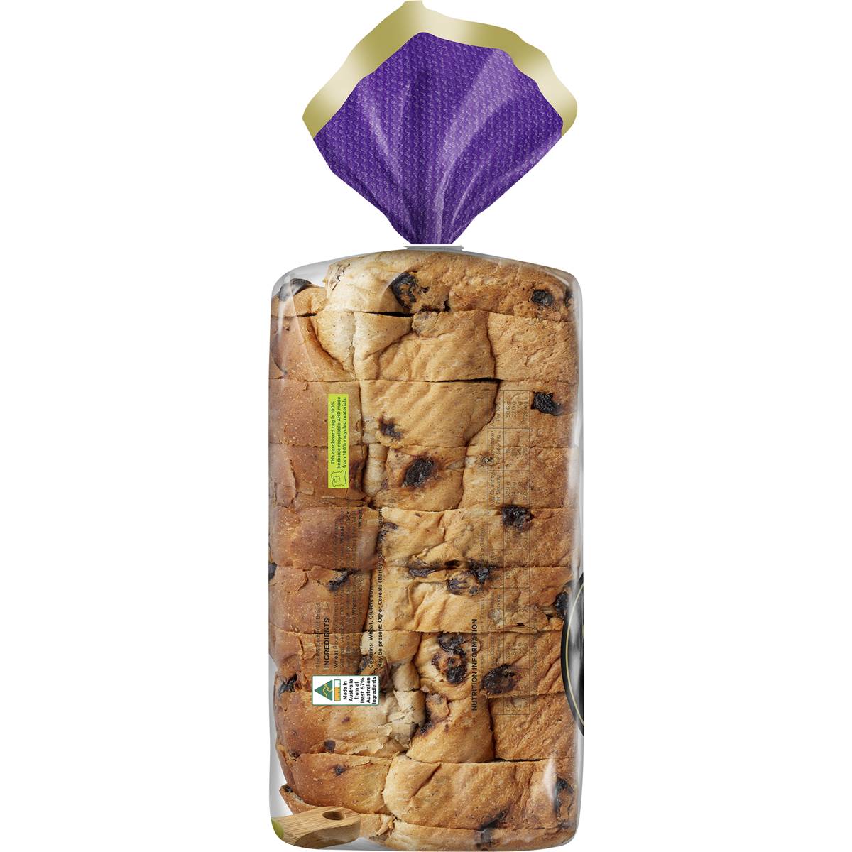 Tip Top Café Raisin Bread Thick 650g Woolworths